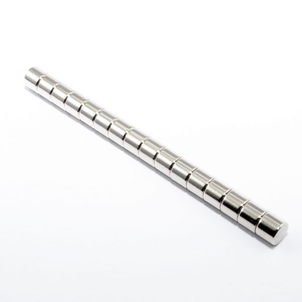 Neodymový magnet válec 6x5 mm, 120°C - N45H