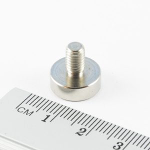 Magnet v pouzdře s vnějším závitem 13x4,5 mm