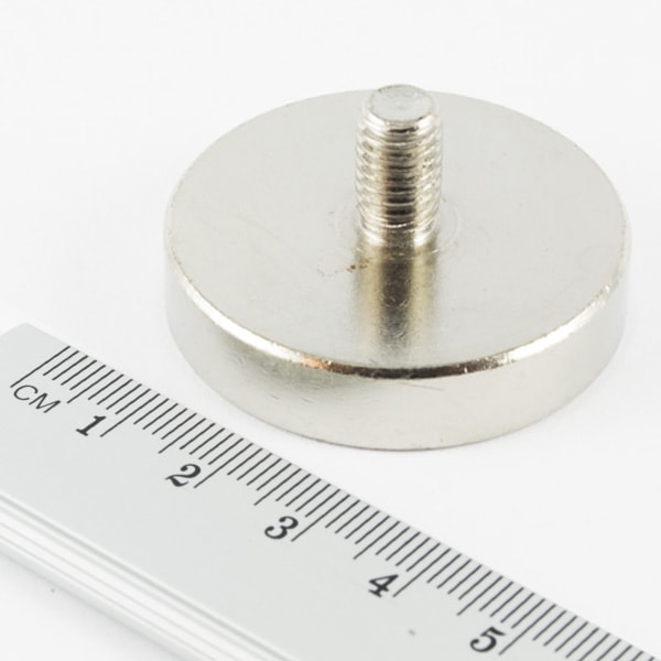 Magnet v pouzdře s vnějším závitem 40x8,5 mm