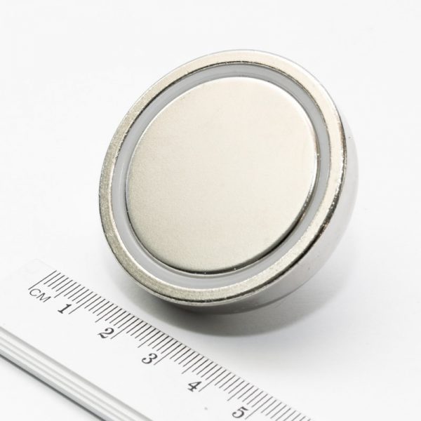 Magnet v pouzdře s vnějším závitem 48x11,5 mm