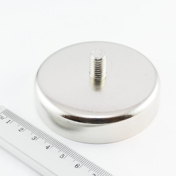 Magnet v pouzdře s vnějším závitem 75x18 mm