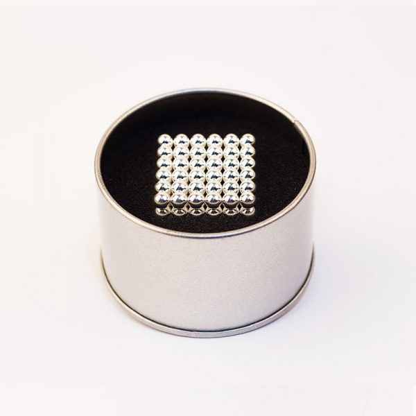 Magnetické kuličky Neocube stříbrná (+6 náhradních kuliček)