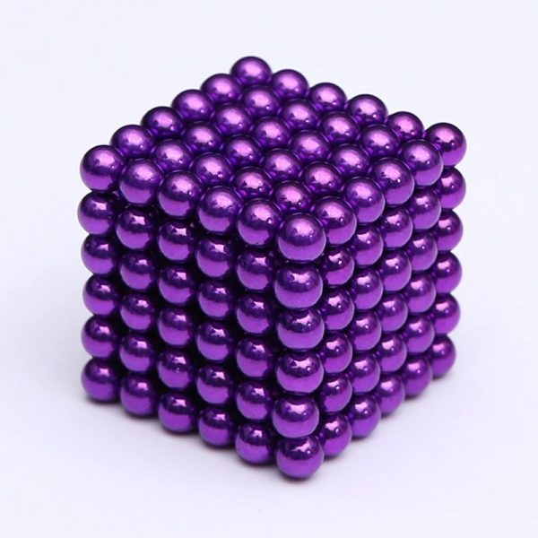 Magnetické kuličky Neocube fialová (+6 náhradních kuliček)
