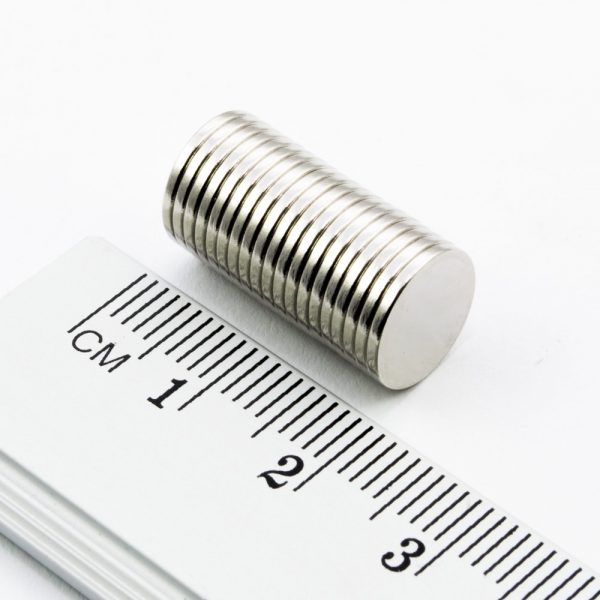Neodymový magnet válec 10x1 mm - N38