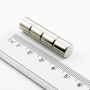 Neodymový magnet válec 10x10 mm - N38