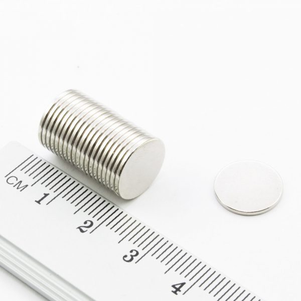 Neodymový magnet válec 12x0,85 mm (doprodej) - N33