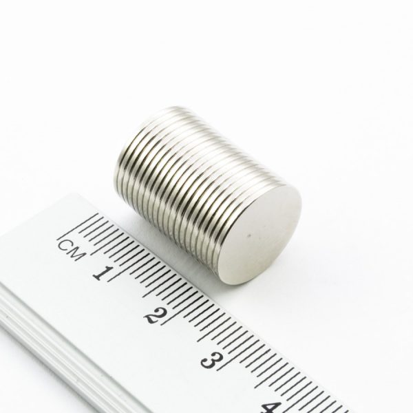 Neodymový magnet válec 15x1 mm - N38