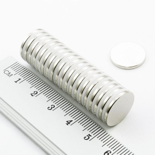 Neodymový magnet válec 15x1,5 mm - N38