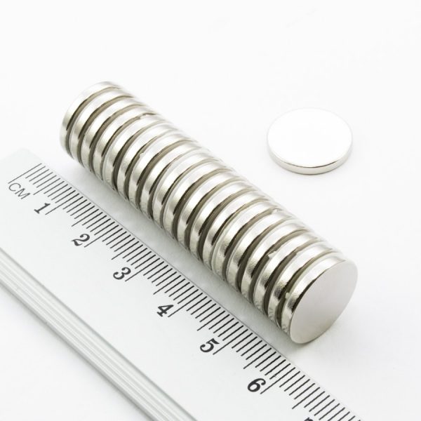 Neodymový magnet válec 15x2 mm - N45