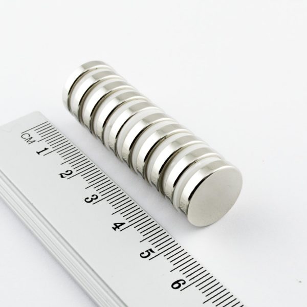 Neodymový magnet válec 15x3 mm - N38