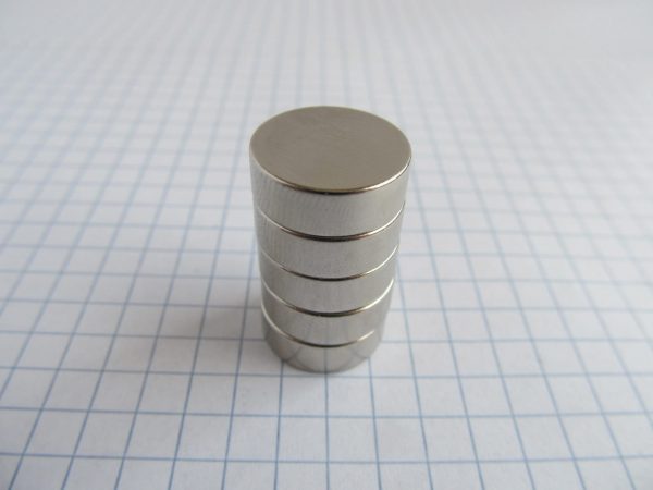 Neodymový magnet válec 15x5 mm - N25