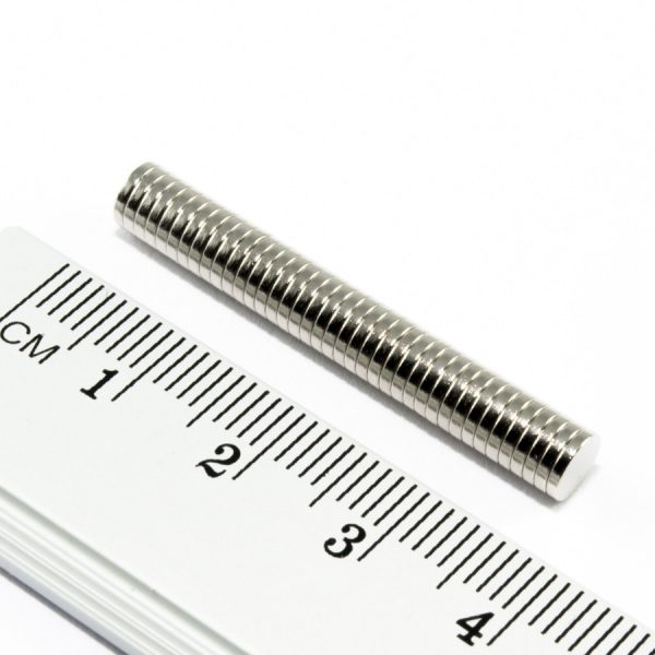 Neodymový magnet válec 5x1 mm - N45