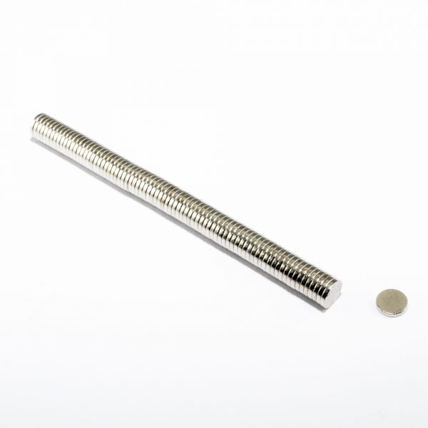 Neodymový magnet válec 6x1 mm - N38