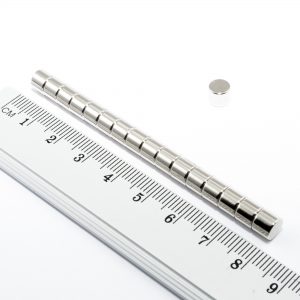 Neodymový magnet válec 6x5 mm, 120°C - N45H