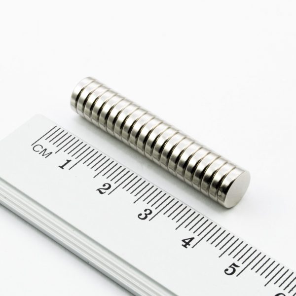 Neodymový magnet válec 8x2 mm - N38