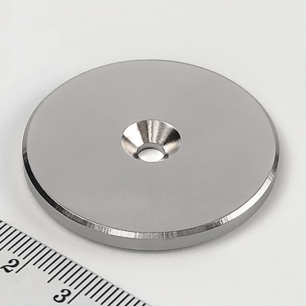 Neodymový magnet válec 42x4 mm s dírou M4