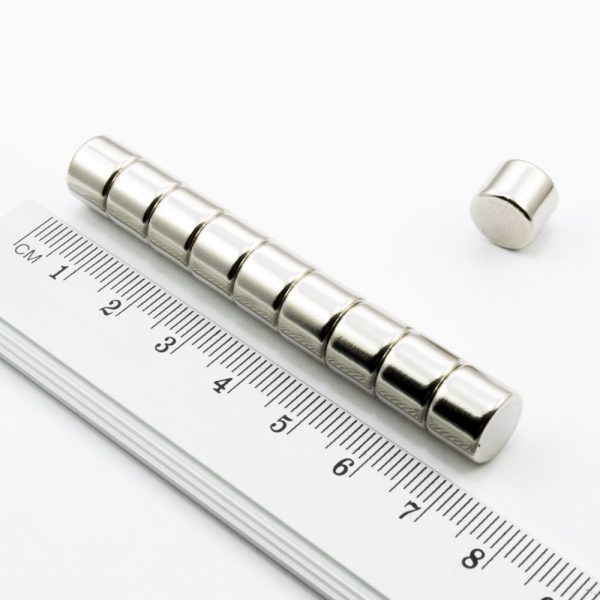 Neodymový magnet válec 10x8 mm - N42