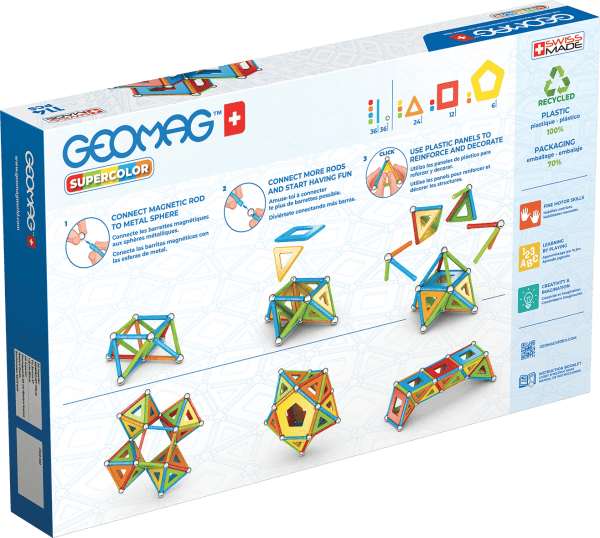 Stavebnice Geomag Supercolor 114 dílků