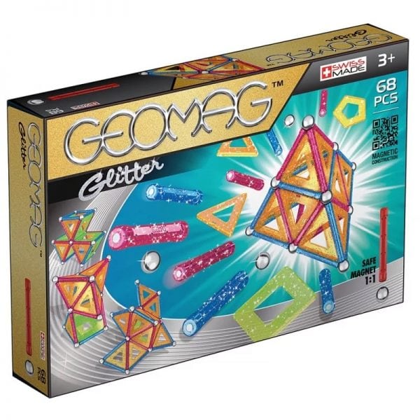 Stavebnice Geomag Glitter 68 dílků