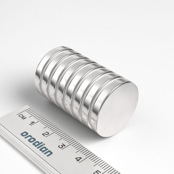 neodymový magnet válec 25x4 mm